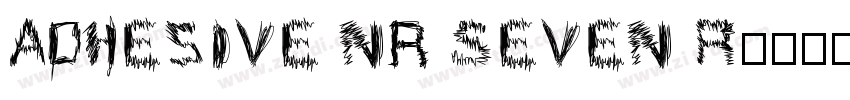 Adhesive Nr Seven R字体转换